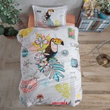Lenjerie de pat ranforce 100% bumbac - o persoana (paradise)