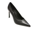 Pantofi eleganti EPICA PREMIUM negri, HF1427, din piele naturala