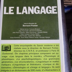 Les Encyclopedies du Savoir Moderne, Le Langage - Bernard Pottier (carte in limba franceza)