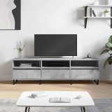 vidaXL Comodă TV, gri beton, 150x30x44,5 cm, lemn prelucrat