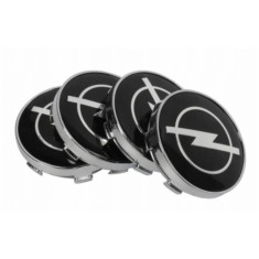 Embleme Opel negre 59 mm Set de 4 bucăți