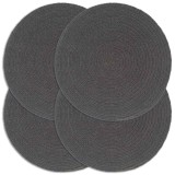 Gossi naproane, 4 buc., gri inchis, 38 cm, bumbac, rotund