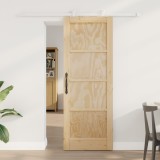 Ușă glisantă vidaXL cu set de hardware 73.5x198.5 cm din lemn masiv pin, Ușă de interior vidaXL &#039;ORKDAL&#039;73.5x198.5x4 cm din lemn masiv pin