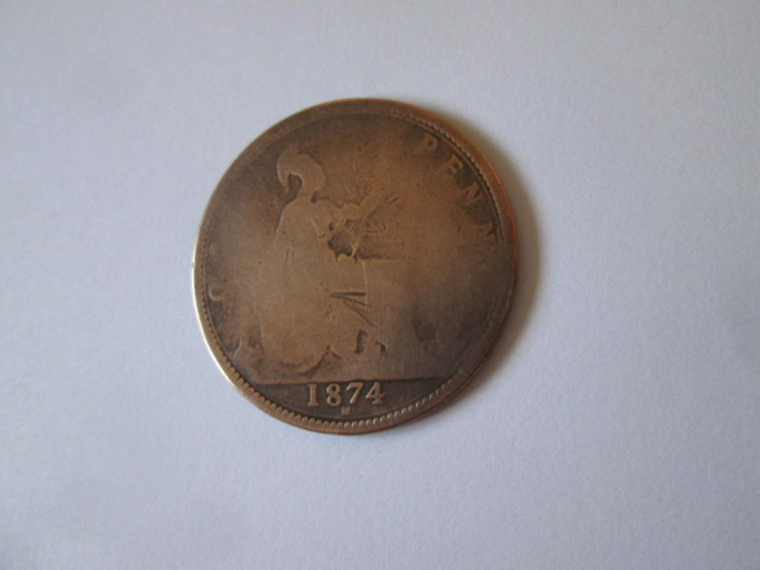 UK 1 Penny 1874 regina Victoria
