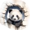 Sticker decorativ, Urs, Negru, 1375STK-9