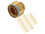 Conector militar mufă tată 17 Series III TV oliv