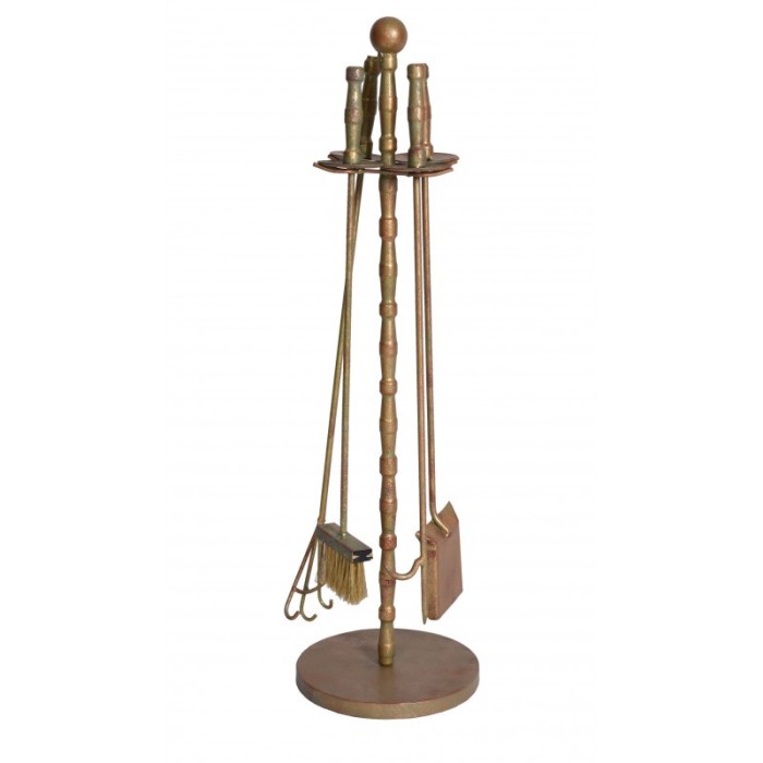 Set pentru semineu din alama masiva AJA216