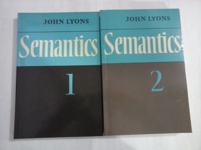 SEMANTICS - JOHN LYONS - 2 VOLUME
