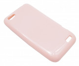 Husa silicon roz deschis pentru HTC One V