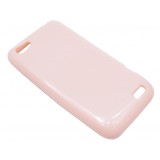 Husa silicon roz deschis pentru HTC One V