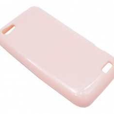 Husa silicon roz deschis pentru HTC One V