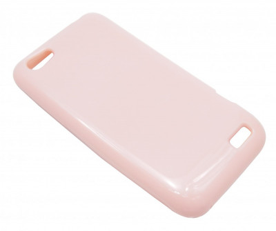 Husa silicon roz deschis pentru HTC One V foto