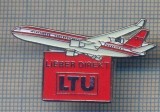 AX 903 INSIGNA -AVIATIE -LIEBER DIREKT -LTU -GERMANIA -PENTRU COLECTIONARI