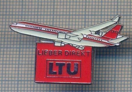 AX 903 INSIGNA -AVIATIE -LIEBER DIREKT -LTU -GERMANIA -PENTRU COLECTIONARI