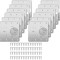 Set 12 elemente de reparare a balamalei, cu 72 suruburi, 9 x 9 cm, inox, Argintiu