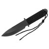Cutit Tactic de Vanatoare Depox Arrow Knife, Paracord, Otel Inox 420, 19 cm, Lama 9 cm, Husa Cordura Neagra