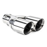Ornament toba esapament universal din otel inoxidabil cromat MT 022 AMiO, montaj cu suruburi sau prin sudare, diametru montaj 52 mm, pentru
