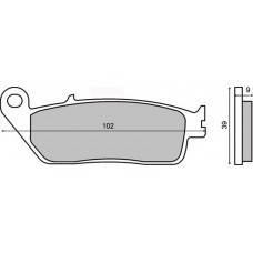 Placute frana (Kevlar) Honda CBR 600 &amp;#039;95-&amp;#039;98 /CBF 600 &amp;#039;04-&amp;#039;05 Cod Produs: MX_NEW 225100961RM foto