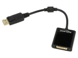 Adaptor DisplayPort mufa la DVI-I (24+5) soclu, 0,15m, negru
