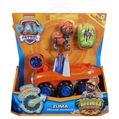 PATRULA CATELUSILOR SET VEHICUL CU CATELUS ZUMA SI FIGURINA DINO SURPRIZA SuperHeroes ToysZone foto
