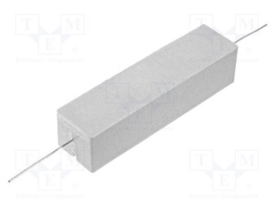 Rezistor bobinat cu ciment THT 33&amp;Omega; 30W &amp;plusmn;5% SR PASSIVES &amp;Oslash;0,8x35mm foto