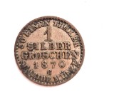 Cumpara ieftin STATELE GERMANIA PRUSSIA 1 Groschen 1870 ( C ) km # 458 rara, Europa, Argint