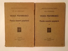 Ovid Densușianu - Vieața păstorească &icirc;n Poesia noastră populară (2 vol.) (1922-1923)