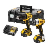 DeWalt DCK2062M2T-QW pachet de scule In TSTAK HardWork ToolsRange