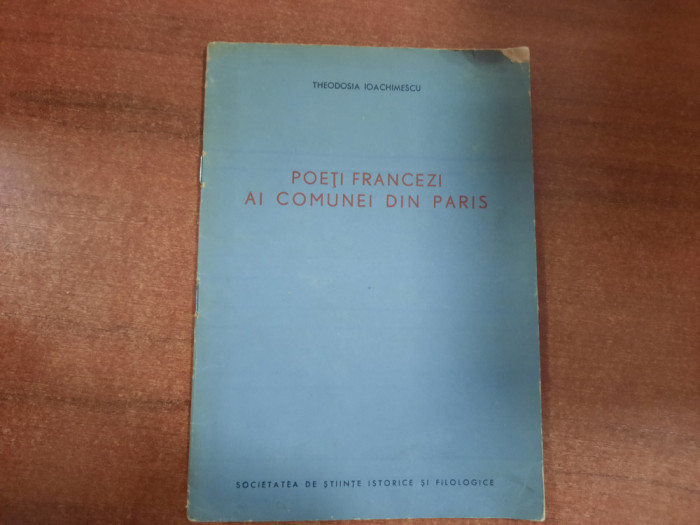 Poeti francezi al Comunei din Paris de Theodosia Ioachimescu
