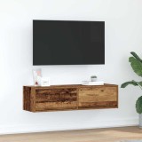 VidaXL Dulap TV, lemn vechi, 100x31x25,5 cm, lemn prelucrat