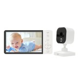 Baby monitor video PNI BM500 cu ecran de 5 inch, VOX si vedere nocturna