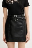 Morgan fustă JNEST culoarea negru, mini, drept, JNEST