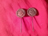 2 Insigne Serbia Sport - Fotbal - Po begej Zitiste , d=1cm , metal si email