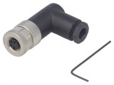 Conector M8 Mamă 4 PIN 90&deg; Pe Cablu, TE Connectivity