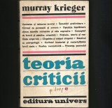 Cumpara ieftin Teoria Criticii - Murray Krieger, Carte Filosofie, Livrare Rapida