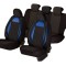 SET HUSE SCAUN RACING NEGRU - ALBASTRU