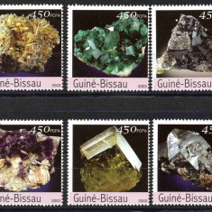 Guineea Bissau 2003, Minerale, serie neuzată, MNH