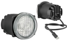 Lumini de zi auto Wesem Daytime running light universale rotunde 80x102mm 3leduri 12V 24V, Wesem, suport cu surub, 1 bucata