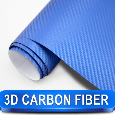 Rola Folie Carbon 3D Albastra Cu Tehnologie De Eliminare A Bulelor De Aer 10 x 1,5M TCT-1610 foto