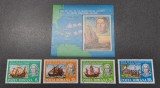 ROMANIA 1992 LP 1296 + 1297 - 500 ANI DESCOPERIREA AMERICII SERIE+COLITA MNH