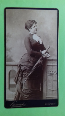 Timisoara CDV Ir&amp;eacute;n Vincze sotia pictorului Alajos Mayer 1890 foto