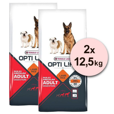 Versele Laga Opti Life Adult Digestion Medium &amp;amp;amp; Maxi 2 x 12,5kg foto