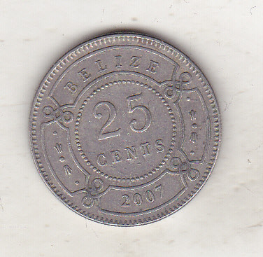 bnk mnd Belize 25 centi 2007