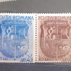 Romania 1943 Lp 156 ziua sporturilor serie 2v.nestampilata