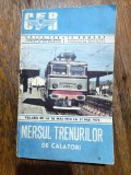Mersul Trenurilor de calatori 1974-1975 , CFR/ R2P1S
