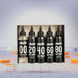Set 5 Tusuri Dynamic Greywash 120ml - Tus Desen, Tatuaj - Nuante Gri