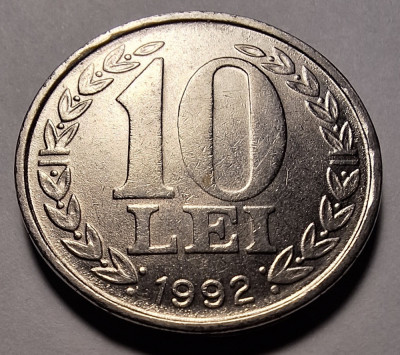 Moneda 10 lei 1992 (#2) foto