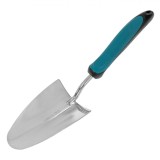 Lopată Grădină, Model, Oțel Inoxidabil, M&acirc;ner PP, Negru Albastru, 36cm