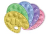 Paleta pictura Strigo, 10 compartimente, plastic , culori pastelate