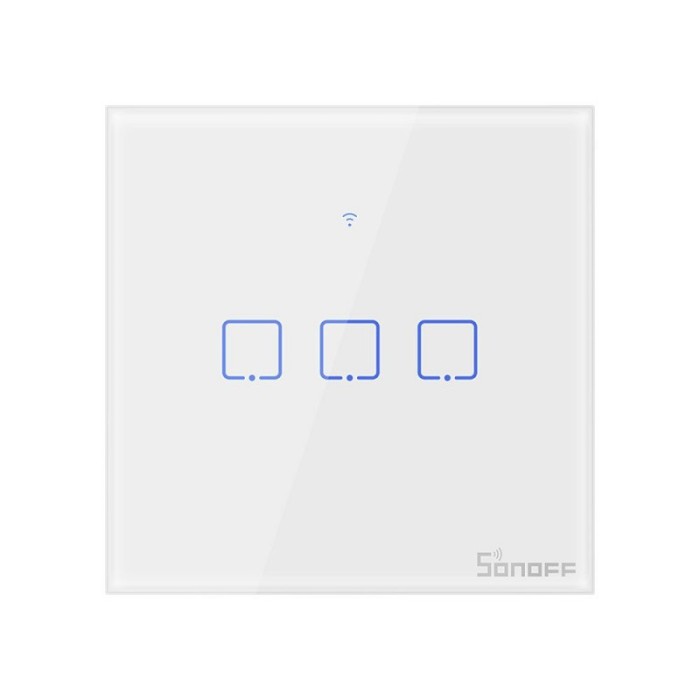 Intrerupator Smart Touch Wifi + RF 433 Sonoff T1 EU TX, 3 canale